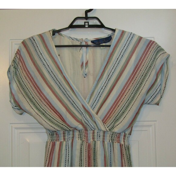 Blue Rain Jumpsuit Striped One Piece Multicolor Pants Suit Womens Size XS - Picture 3 of 7